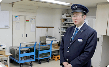 出勤・始業点呼の様子