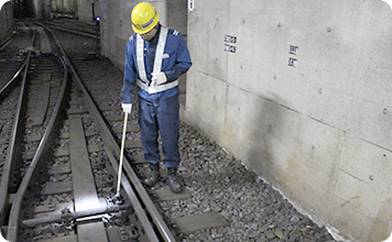 線路巡視の様子