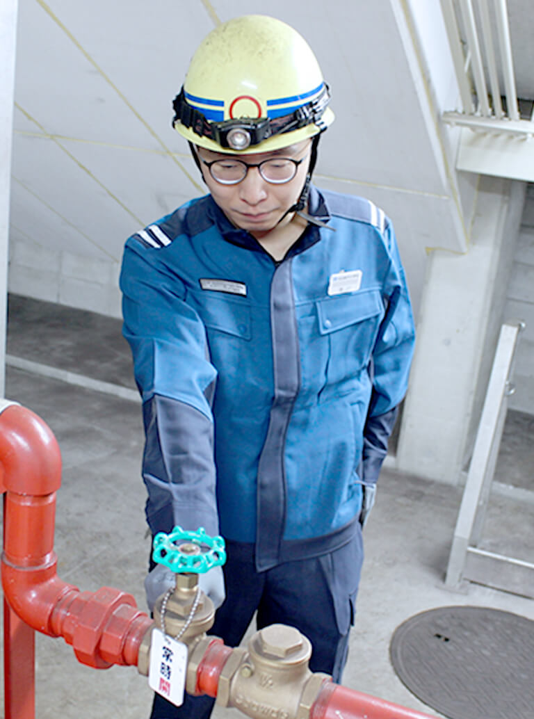 技術員（施設事務所）の写真、仕事と私生活の両立（ワークライフバランス）