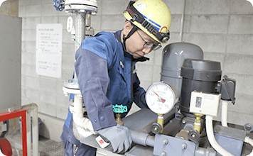 現場作業の様子