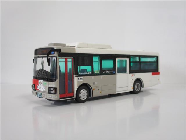 全国バスコレ８０　都心ループバスの斜め前からの画像