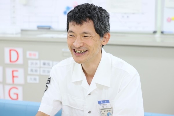 インタビューの様子