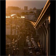 東山第1歩道橋で撮影された守山区モリスちゃん賞受賞作品